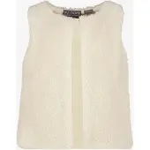TwoDay meisjes teddy gilet beige maat 122/128