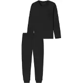 Schiesser Pyjama lang zwart