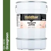 Holdbar Anti Graffiti Coating Grasgroen (RAL 6010) 10 Kg - Maakt Graffiti verwijderbaar - Graffiti Verwijderen - In Alle Kleuren - Voor Steen, Beton, Hout, Metaal en Tegels