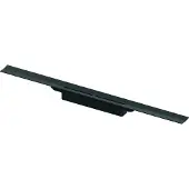 Tece TECEdrainprofile Doucheprofiel Zonder Afvoer 80cm RVS - Mat Zwart PVD - Douche, Douchegoten - 4027255085275