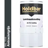 Holdbar Laminaatcoating Antracietgrijs (RAL 7016) 1 Kg - Laminaat Verf - Vloerverf - Alle Kleuren - Krasvast - UV-bestendig - Vergeelt niet - Gemakkelijk Schoonmaken - 2 Componenten