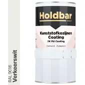Holdbar Kunststofkozijnen Coating Verkeerswit (RAL 9016) 1 Kg - Kunststof Kozijnen Schilderen - Hecht direct op kunststof - 100% UV-bestendig - kunststof kozijnen verven