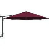 vidaXL Tuinparasol Bordeaux Rood 248 x 248 x 148 cm Polyester en Staal
