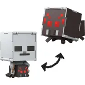 Minecraft Flippin' Figs Spider + Spider Jockey, 6 jaar, , Grijs, Kunststof