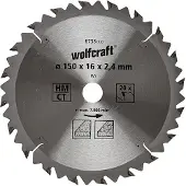 Wolfcraft 6738000 Hardmetaal-cirkelzaagblad 150 x 16 mm Aantal tanden: 20 1 stuk(s)