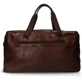 Manfield Weekendtas donkerbruin