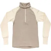 Devold - Women's Expedition Merino Silk Zip - Merino-ondergoed M, beige