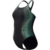 Speedo Eco+ Womens Digital Printed Medalist