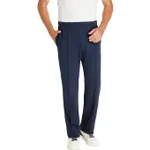 Hajo Comfortabele herenbroek met vouw blauw | Maat 58