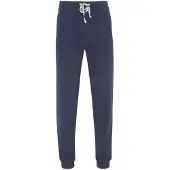 Hajo Heren joggingbroek met boorden blauw | Maat 62