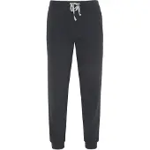 Hajo Heren joggingbroek met boorden zwart | Maat 56