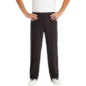 Hajo Comfortabele herenbroek met vouw zwart | Maat 62