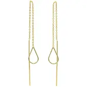 Karma Pull Through oorbel Hoop Studs M1313