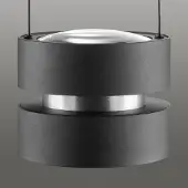 Brilliant Hanglamp Glow-Sphere, dimbaar, zwart, Woon-/ Eetkamer, Aluminium, Modern