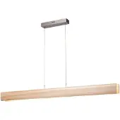 Brilliant Hanglamp Monterra, dimbaar, hout licht, Woon-/ Eetkamer, Hout