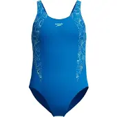 Speedo Hyperboom Splice Swimsuit Blauw 5-6 Years Meisje