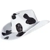 Coppens Cowboy hoed koe zwart-wit | Maat One Size