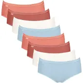 Sloggi Slip 'Basic+' lichtblauw / oranje / merlot / wit