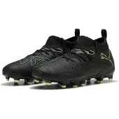 Puma Future 8 Match Gras / Kunstgras Voetbalschoenen (MG) Kids Zwart Donkergroen Lichtgroen