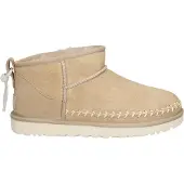 Ugg dames classic ultra mini biarritz beige/multicolour maat