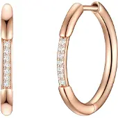 Glanzstücke Oorbellen rose-goud / transparant