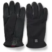 HUGO Hybride handschoenen van technisch materiaal en leer