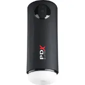PDX Elite Moto Milker - automatische stoot vibrerende masturbator - zwart