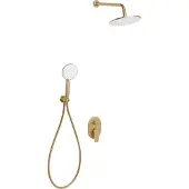 Beliani TINGUIRIRICA - Ingebouwde doucheset met regendouche - Goud - Messing