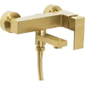 Beliani TARAPOTO - Wandgemonteerde badmengkraan - Goud - Messing