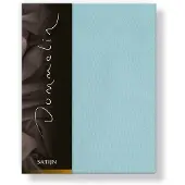 Dommelin Hoeslaken Pastelblauw (Satijn 300TC)-160 x 200 cm