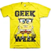 Spongebob SquarePants Geek Of The Week T-Shirt Yellow-L