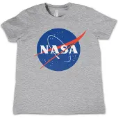 Nasa Insignia Kids T-Shirt Kinder Heather-Grey-8 Jahre