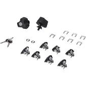 SW-Motech TRAX slotenset met anti-diefstal bescherming PRO - 9 bijpassende sloten, 2 sleutels. Anti-diefstal bescherming.