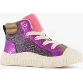 Blue Box meisjes sneakers met glitters paars roze maat 29