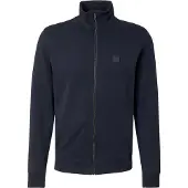 Hugo Boss Sweatvest 'Zestart' donkerblauw