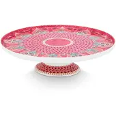 Pip studio Serveerschaal Flower Festival Deco Dark Pink 21 cm
