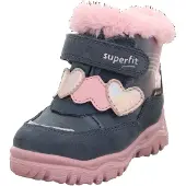 Legero Snowboots 'HUSKY+' grijs / abrikoos / pink