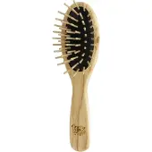 TEK Small Oval Hair Brush With Short Wooden Pins