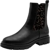 Tamaris Chelsea boots donkerbruin / zwart