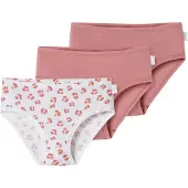 Schiesser Onderbroek ' Fine Rib ' oudroze / wit