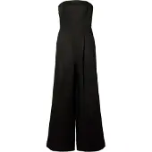 Selected Linnenmix Jumpsuit Dames Zwart 34