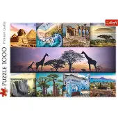 Trefl Puzzel 1000 stukjes, "Collage - Afrika".