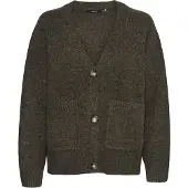 Vero Moda Gebreid vest 'VMBOOM' donkerbruin