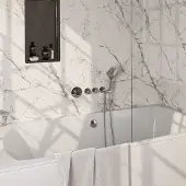 Brauer Stripe inbouw badkraan met badvulcombinatie en 3 standen handdouche chroom