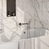 Brauer Stripe inbouw badkraan met badvulcombinatie en staafhanddouche chroom
