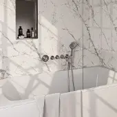 Brauer Stripe inbouw badkraan met 3 standen handdouche RVS geborsteld PVD