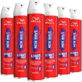 Wella 6x New Wave Haarspray Ultimate Hold 400 Ml
