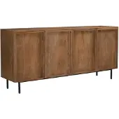 LivingFurn dressoir elan 180x75x40 cm mangohout