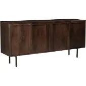 LivingFurn Dressoir Elan Mangohout Bruin 180cm