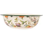 Clayre & Eef Decoratie schaal Ø 30x9 cm Beige Metaal Bloemen